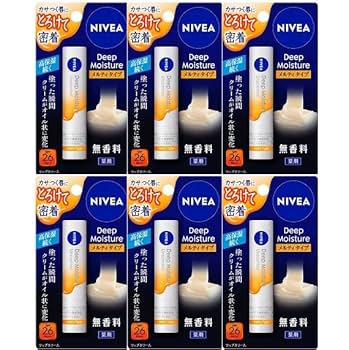 ニベア ディープモイスチャーリップ （6個） ニベアリップ ディープモイスチャー – NIVEA